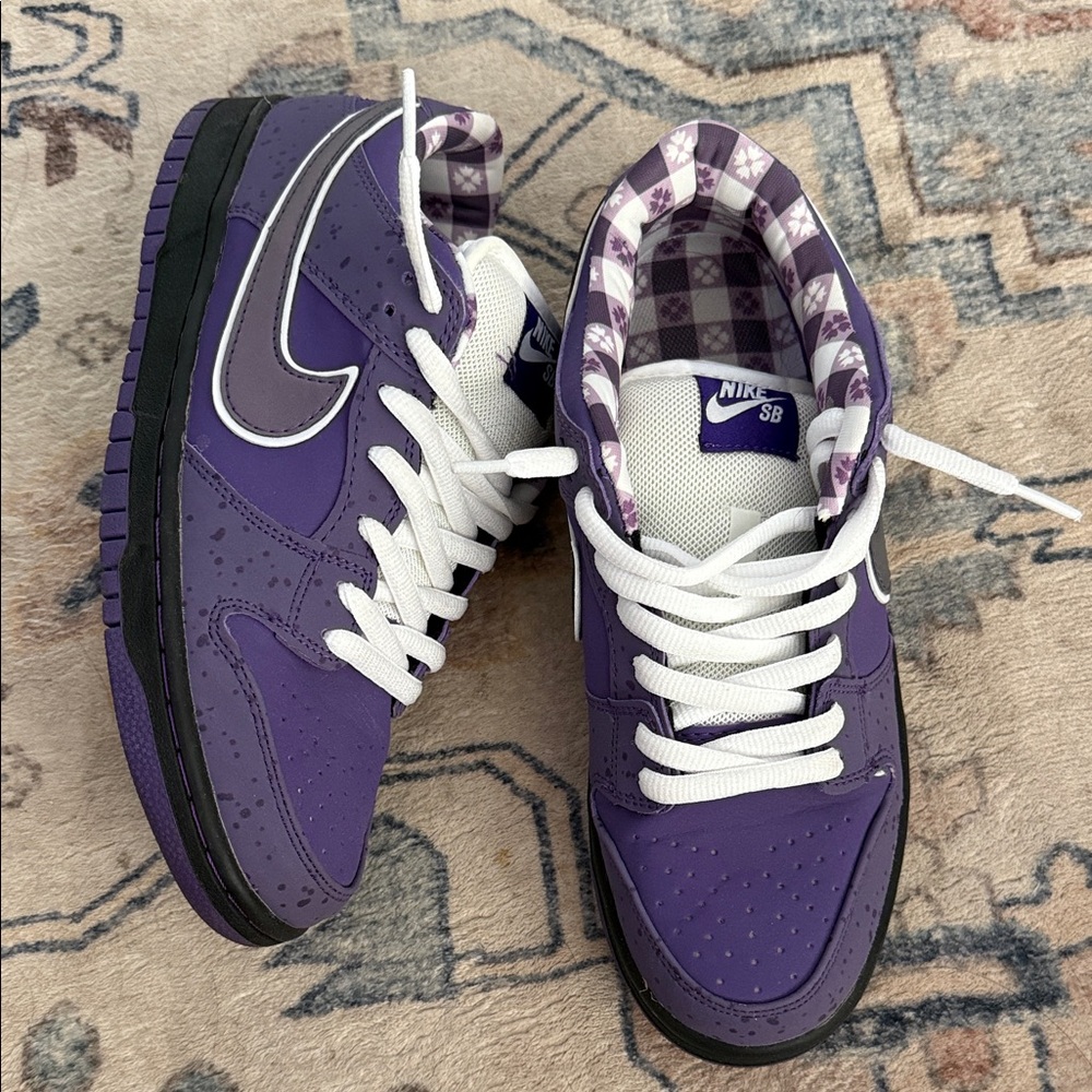 Nike Dunk Purple and White Sneakers